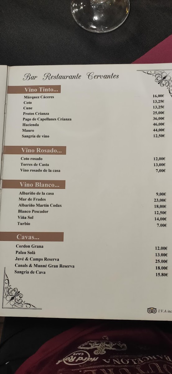 Menu Restaurant Cervantes-8